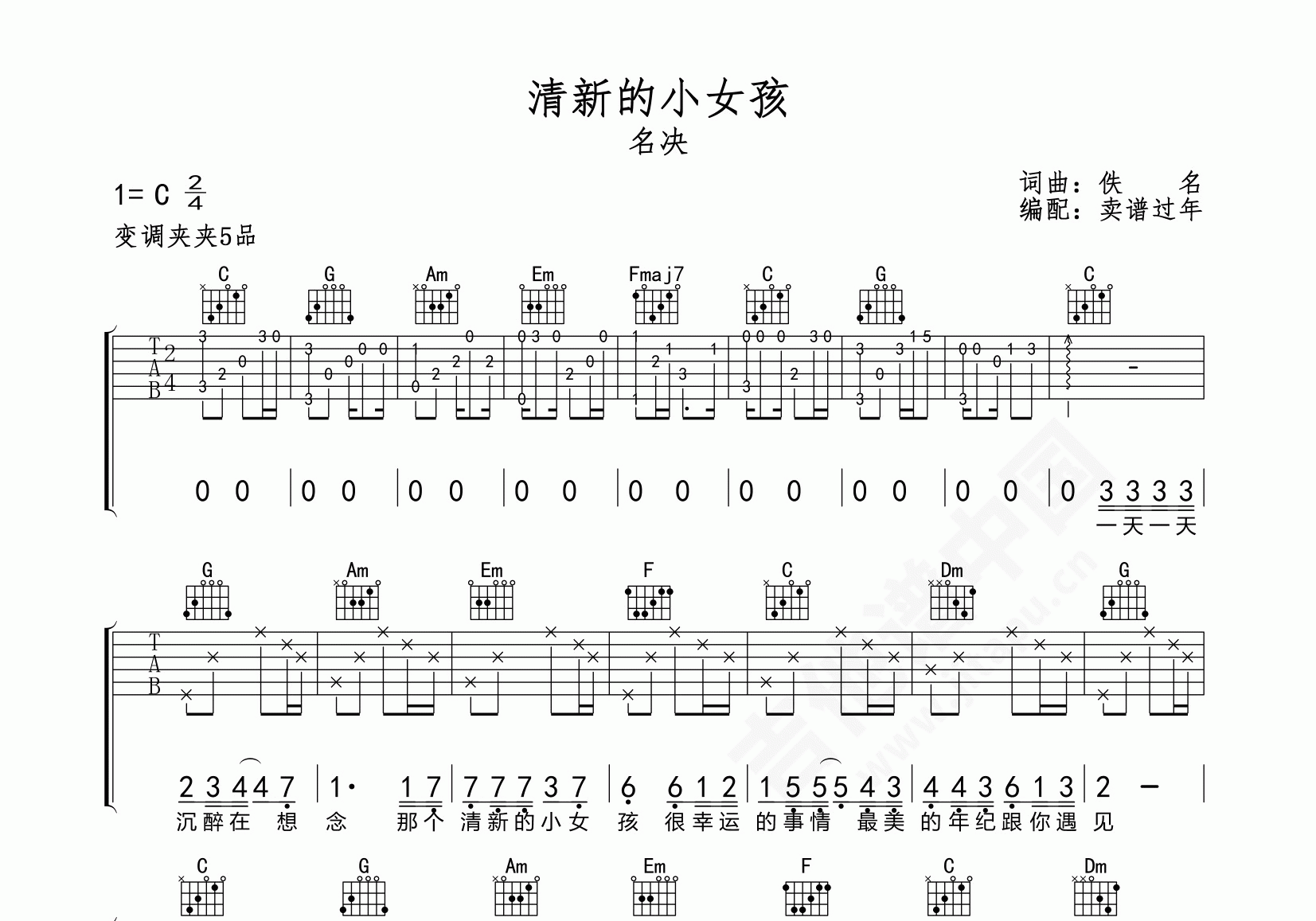 清新的小女孩